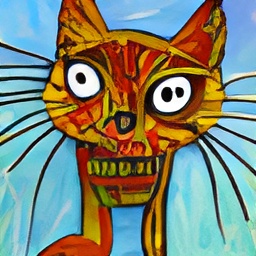 generated: a super math wizard cat, richly textured oil painting #6